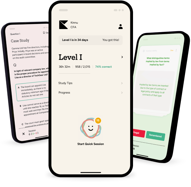 Kinnu CFA mobile app